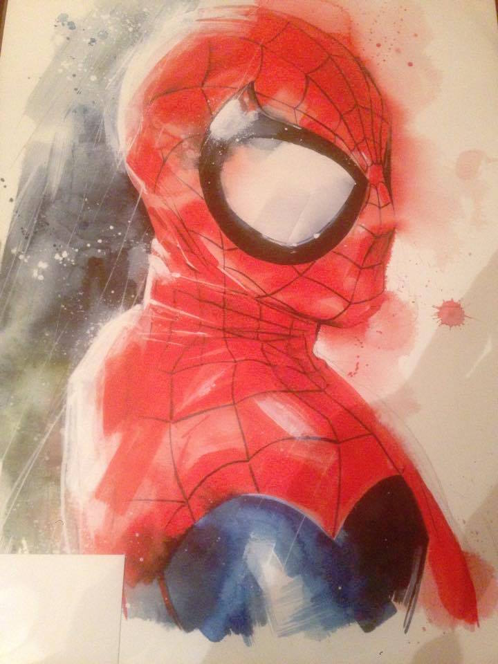 Comic Con Portugal 2015, pintura do Spiderman por Drumond © Viaje Comigo