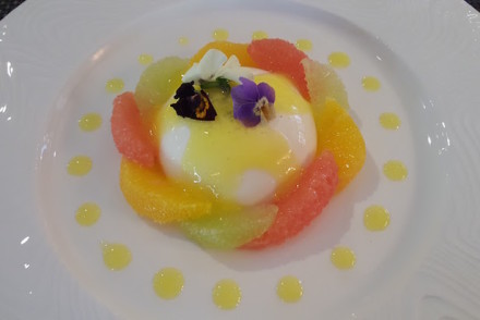 Citrinos Panna Cotta, Molho de Laranja e os seus Citricos © Viaje Comigo