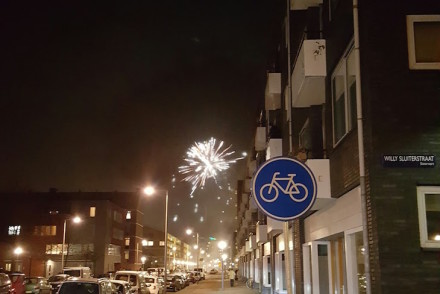 Fogo de artifício no fim de ano em Amesterdão © Viaje Comigo