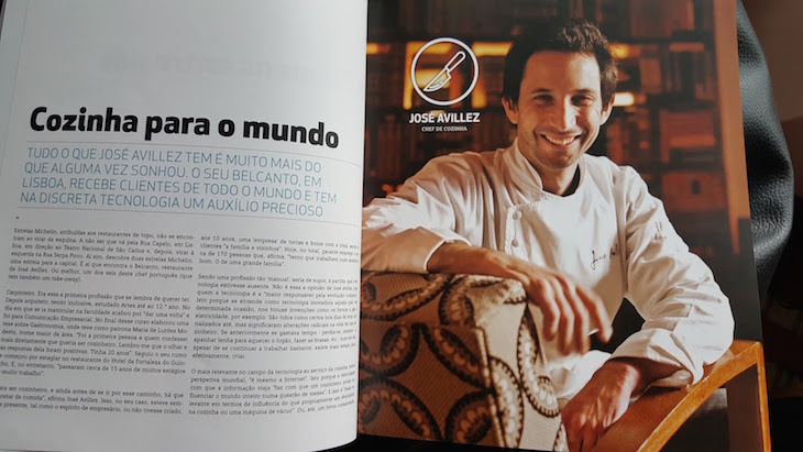 José Avillez na revista Siemens © Viaje Comigo