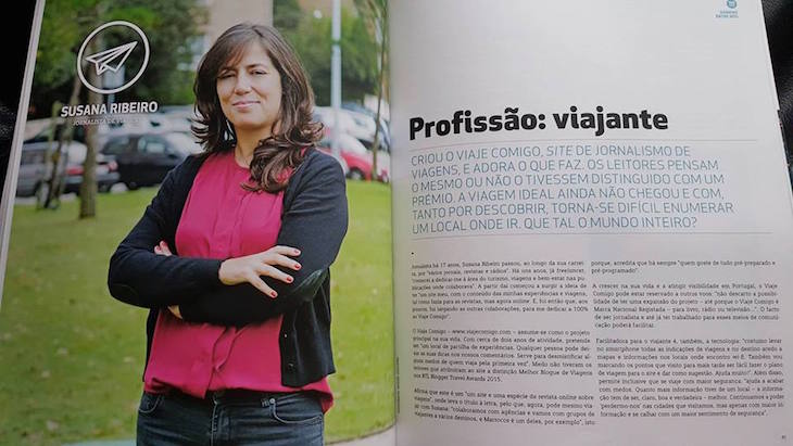 Susana Ribeiro do Viaje Comigo na Revista Siemens © Viaje Comigo