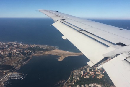 Vista aérea da foz do rio Douro, Porto © Viaje Comigo