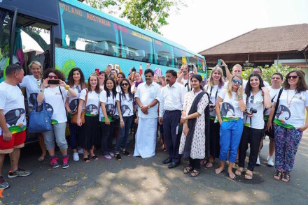 Kerala Blog Express 3 - Bloggers com o mInistro de Turismo, Shri. A. P. Anilkumar