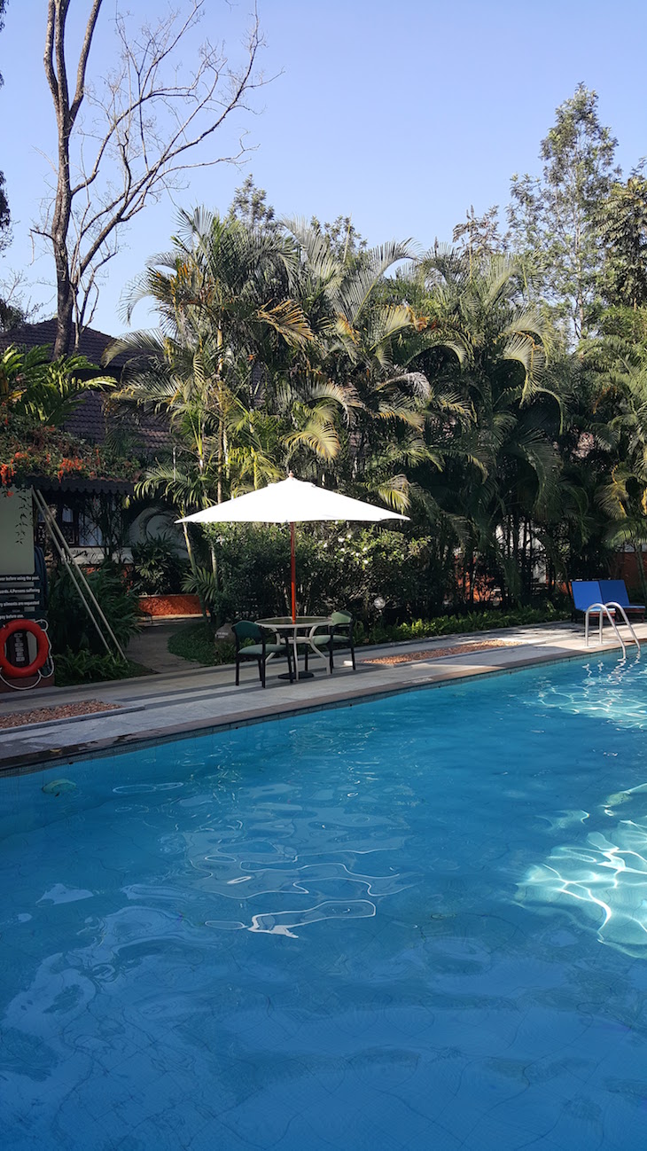 Piscina do Greenwoods Resort, Thekkady © Viaje Comigo