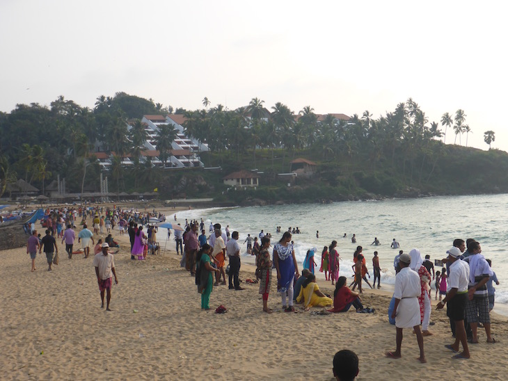 Praia de Kovalam em Kerala, India © Viaje Comigo