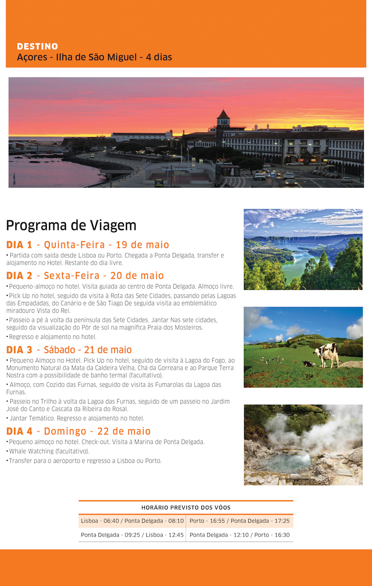 Viaje Comigo Açores Maio 2016