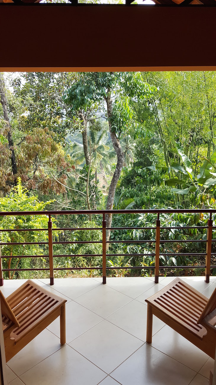 Vista do quarto, Pranavam Homestays, Kerala © Viaje Comigo