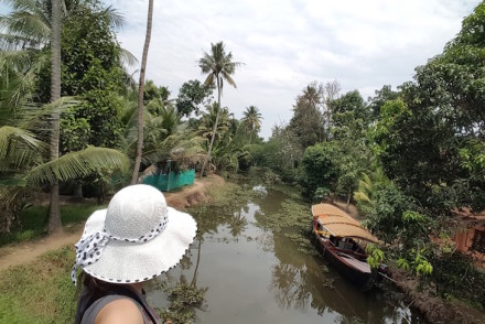 Canais em Kumarakom, Kerala © Viaje Comigo