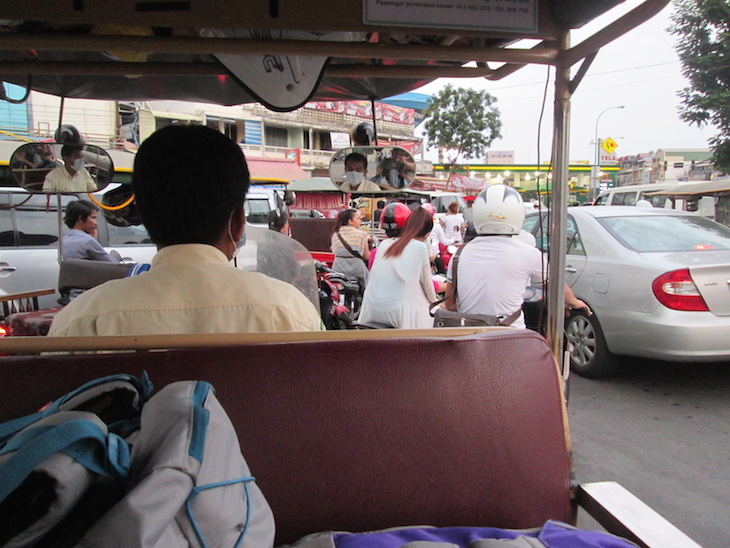 De tuk tuk em Phnom Phen, Cambodja - Foto Andreia Palmeirim