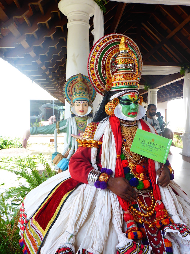 Kathakali no WelcomHotel Raviz Ashtamudi © Viaje Comigo