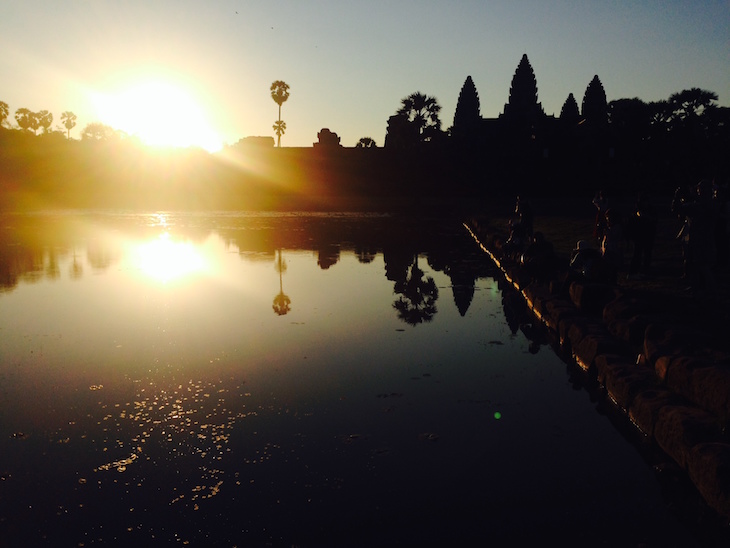 Nascer do sol em Angkor Wat, Cambodja - Foto Andreia Palmeirim