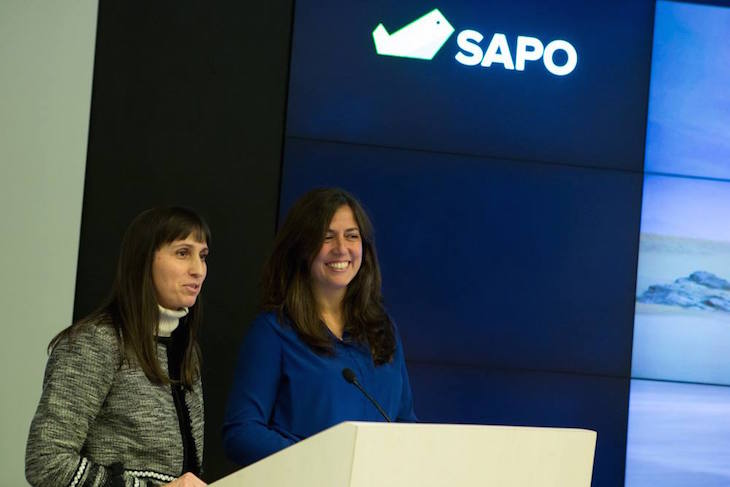 Susana Ribeiro e Filipa Martins na apresentação Sapo Viagens © DR Portugal Telecom : Sapo