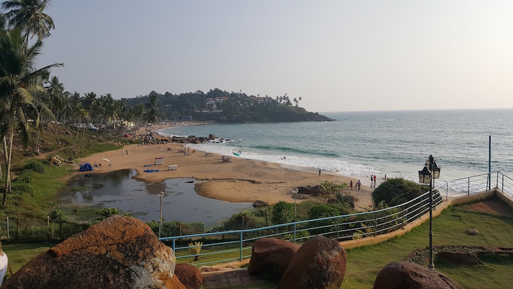 Vista do KTDC Samudra Kovalam © Viaje Comigo