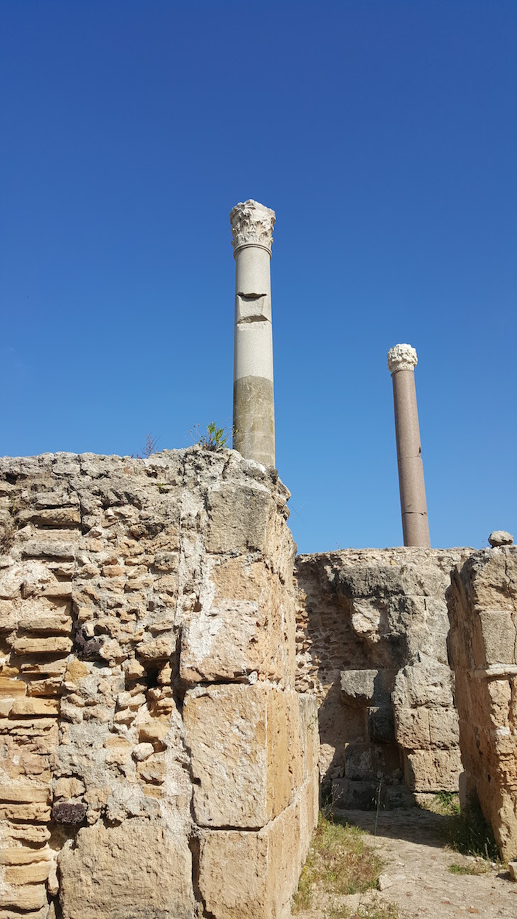 Colunas da Ruínas de Cartago, Tunisia © Viaje Comigo