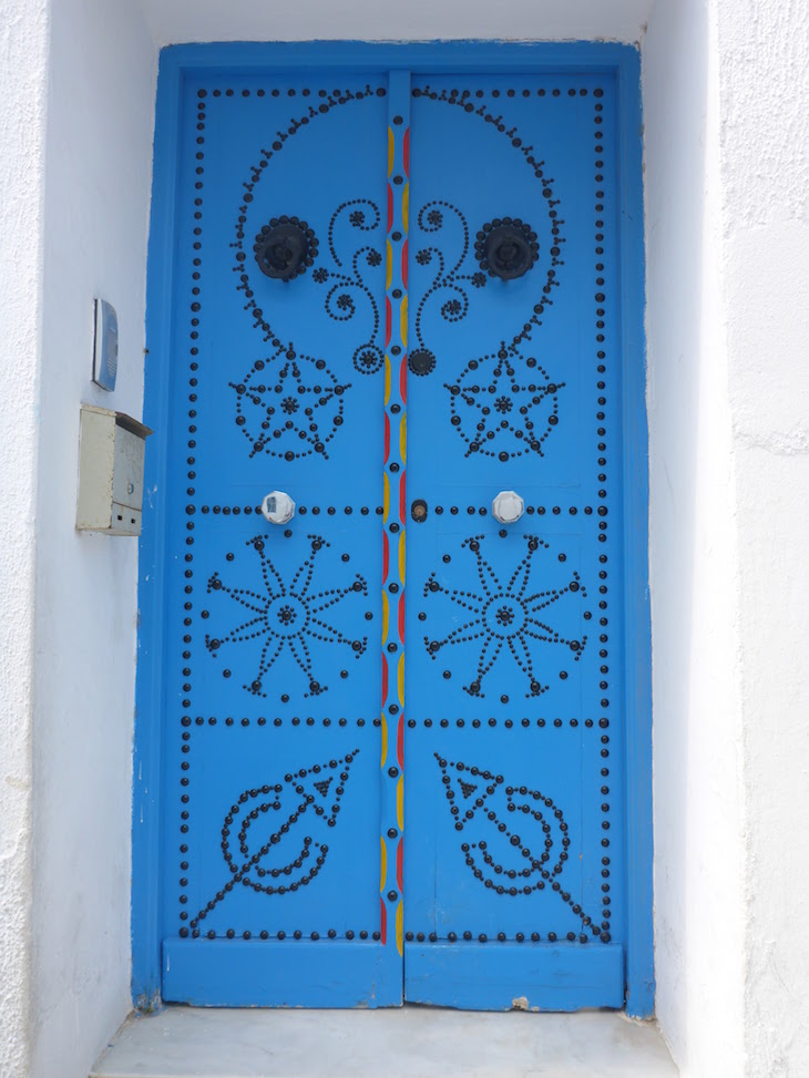 Porta em Sidi Bou Said, Tunes, Tunisia © Viaje Comigo