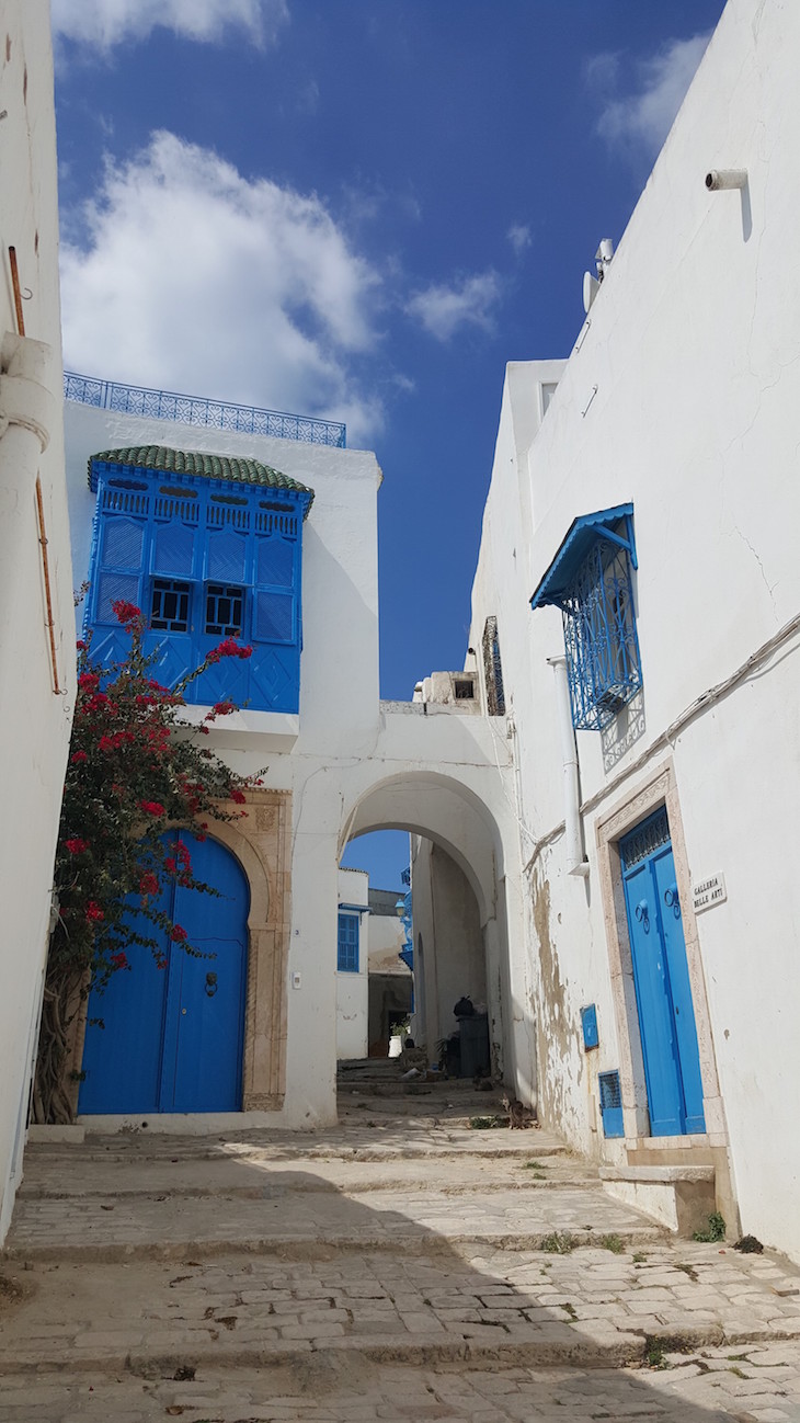 Ruelas de Sidi Bou Said, Tunísia © Viaje Comigo