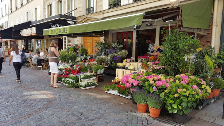 Floristas na Rua Cler, Paris © Viaje Comigo