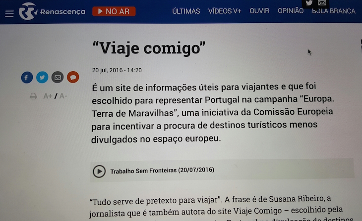 Viaje Comigo na Rádio Renascença © Viaje Comigo