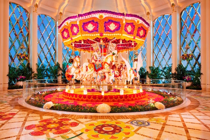 O Wynn Palace tem carrosséis no interior - Direitos Reservados