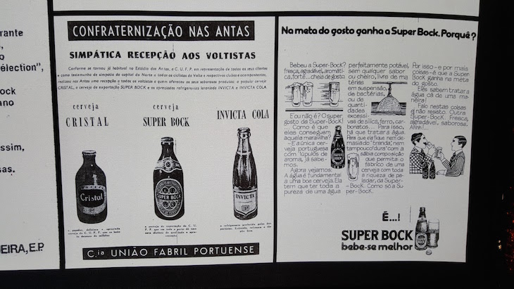 Publicidade antiga na Super Bock Casa da Cerveja © Viaje Comigo