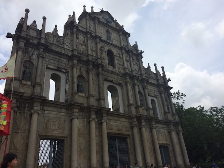 Pormenores das Fachada das Ruínas de São Paulo, Macau © Viaje Comigo®
