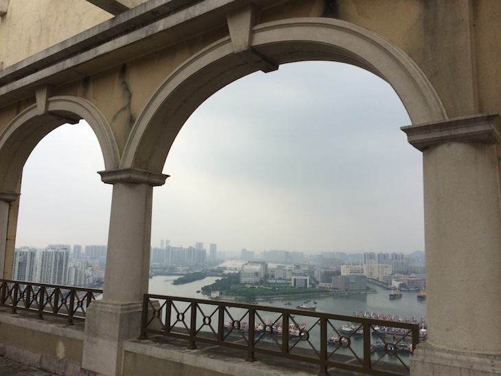 Vista do topo do Sofitel Macau At Ponte 16 © Viaje Comigo