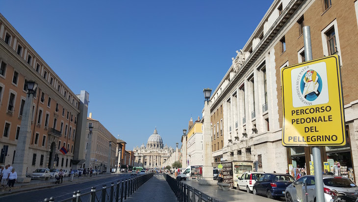 Percurso pedonal para peregrinos, Vaticano © Viaje Comigo