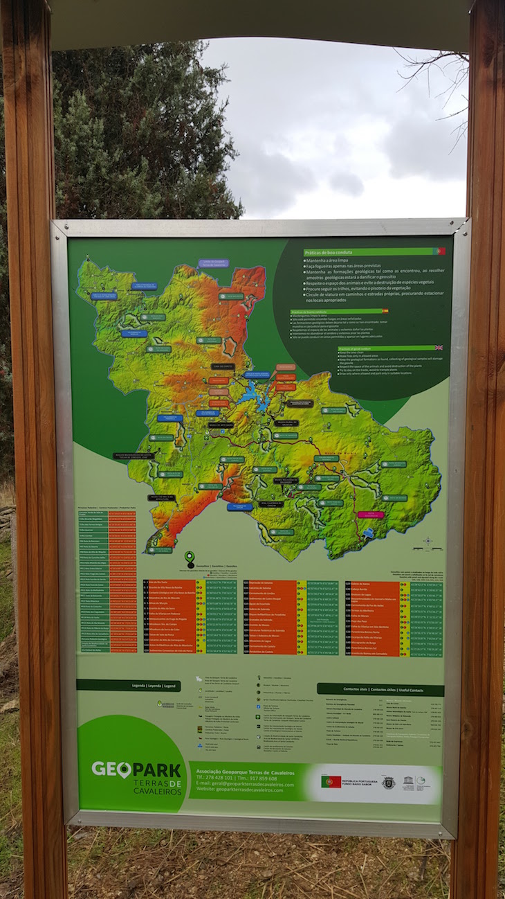 Mapa Geopark Terras de Cavaleiros - Macedo de Cavaleiros © Viaje Comigo