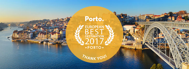 Porto eleito Melhor Destino Europeu 2017