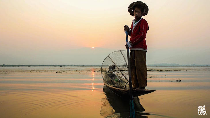 Pescador no Lago Inle © The Wanderlust