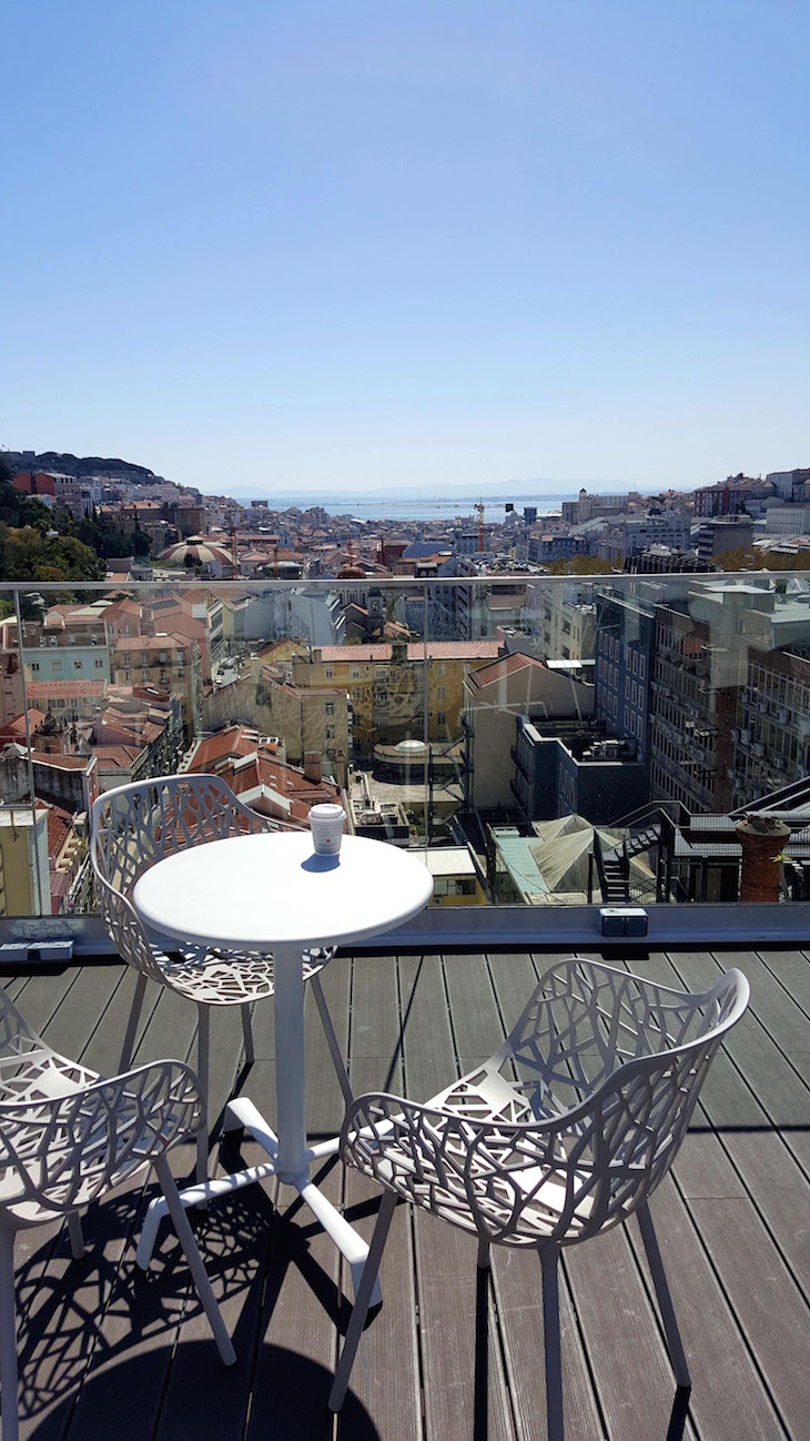 Vista do topo NH Collection Lisboa Liberdade Hotel © Viaje Comigo