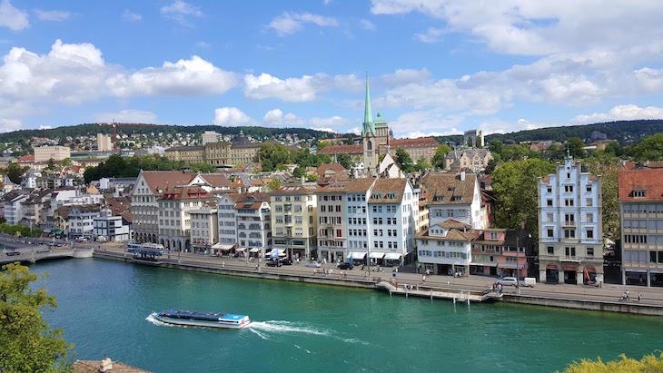 Vista do Lindenhof - Zurique - Suiça © Viaje Comigo