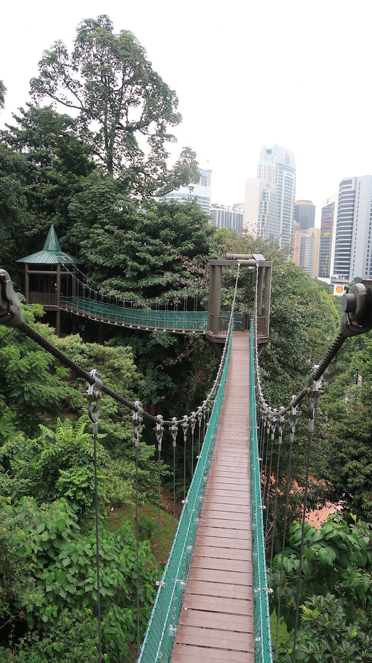 Pontes suspensas no Eko Rimba - Kuala Lumpur - Malásia © Viaje Comigo