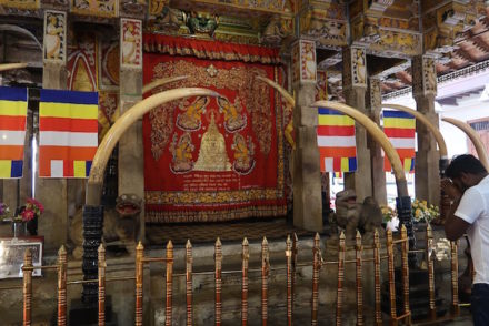 Templo onde está a Relíquia do Dente Sagrado, Kandy, Sri Lanka © Viaje Comigo