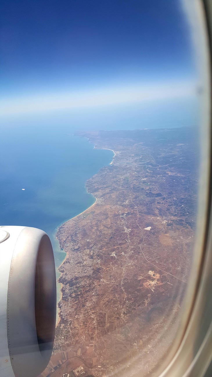 Algarve visto do céu - Royal Air Maroc © Viaje Comigo
