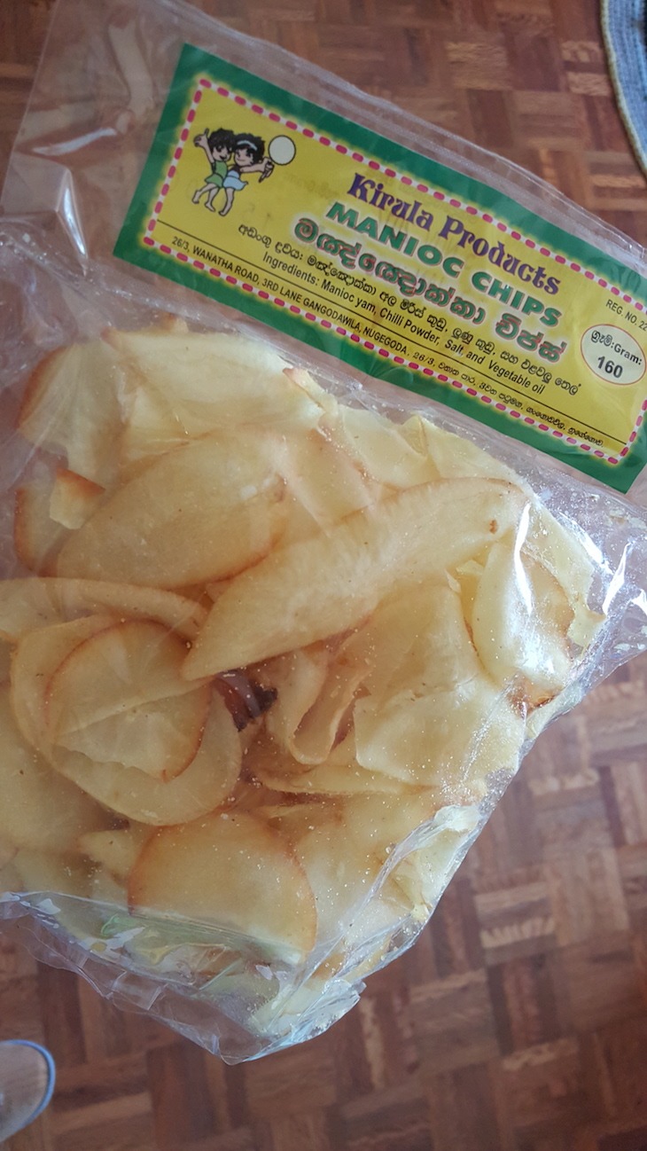 Chips de Mandioca no Sri Lanka © Viaje Comigo