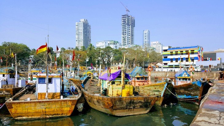 Mercado de peixe Sassoon Docks - Bombaim - India © Viaje Comigo