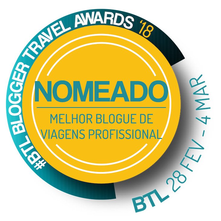 Nomeado Melhor Blogue de Viagens Profissional - BTL 2018