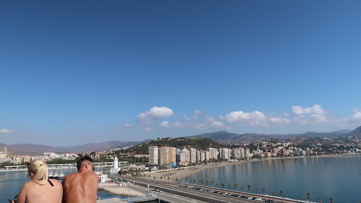 Vista para Málaga - MSC Magnifica © Viaje Comigo