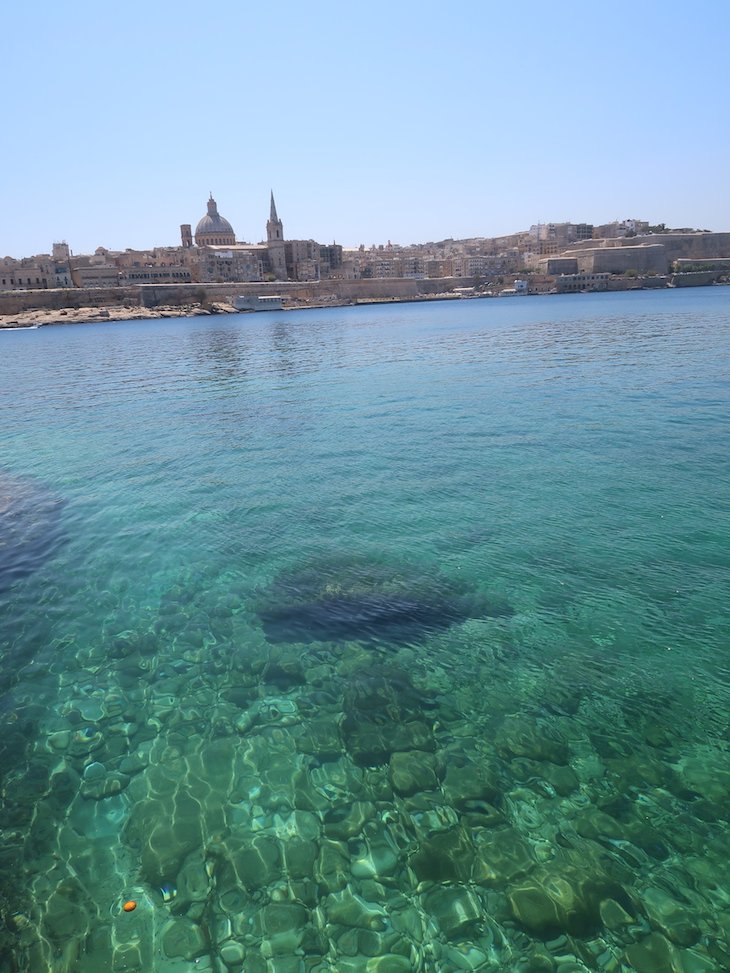 Vista de Valetta a partir de Sliema - - Malta © Viaje Comigo