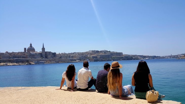 Vista de Valetta a partir de Sliema - - Malta © Viaje Comigo