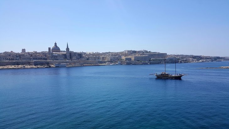 Vista de Valetta a partir de Sliema - - Malta © Viaje Comigo