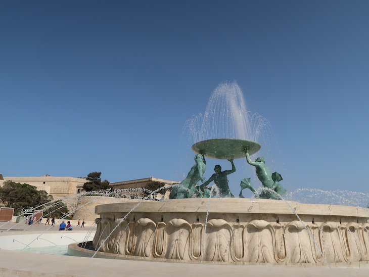 Fonte Triton, Valetta, Malta © Viaje Comigo