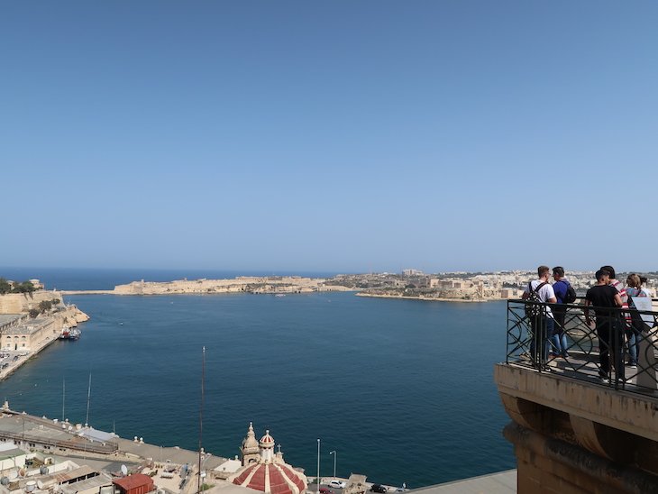 Vista dos Jardins Barrakka - La Valetta - Malta © Viaje Comigo