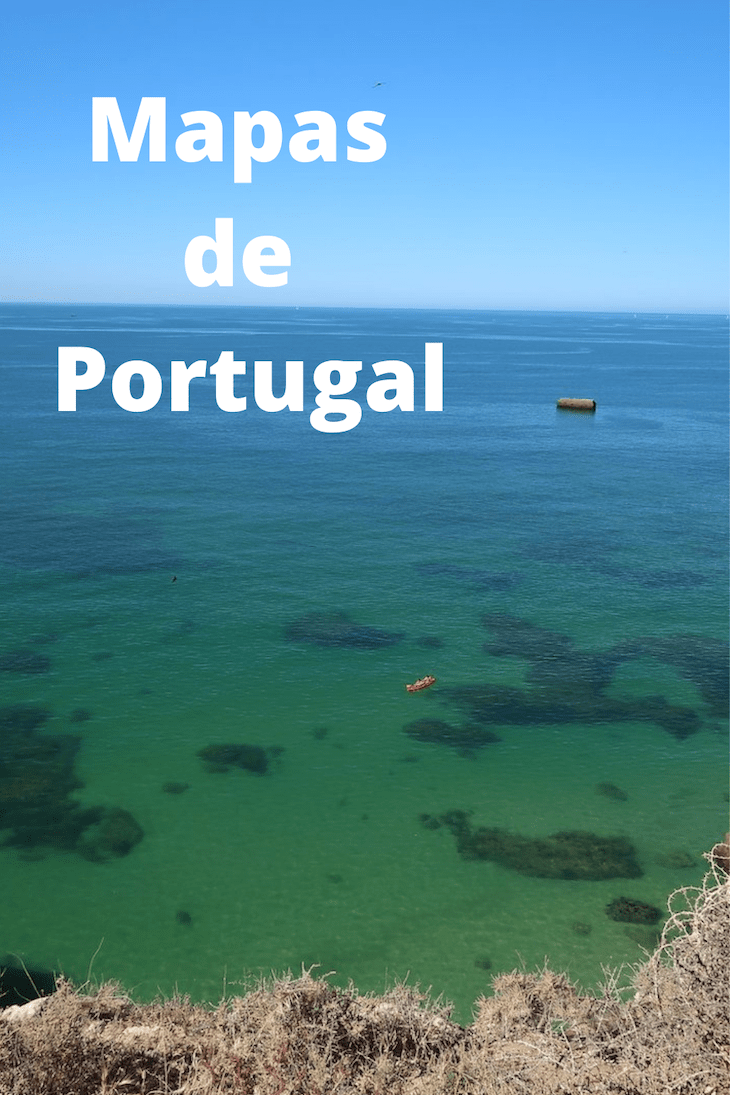 Mapa de Portugal - Regiões - Campos