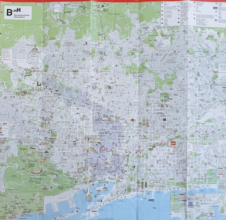 Espanha: mapa para turismo das províncias e cidades do país