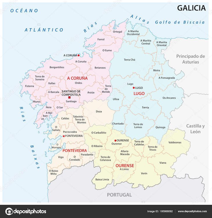 Mapa da Galiza