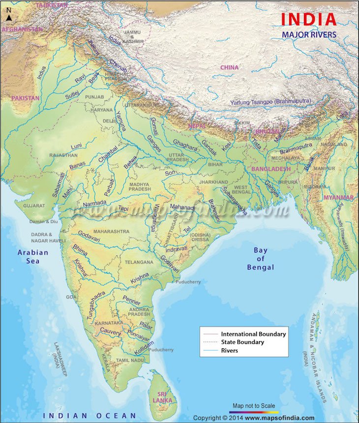 Mapas da Índia - Direitos Reservados