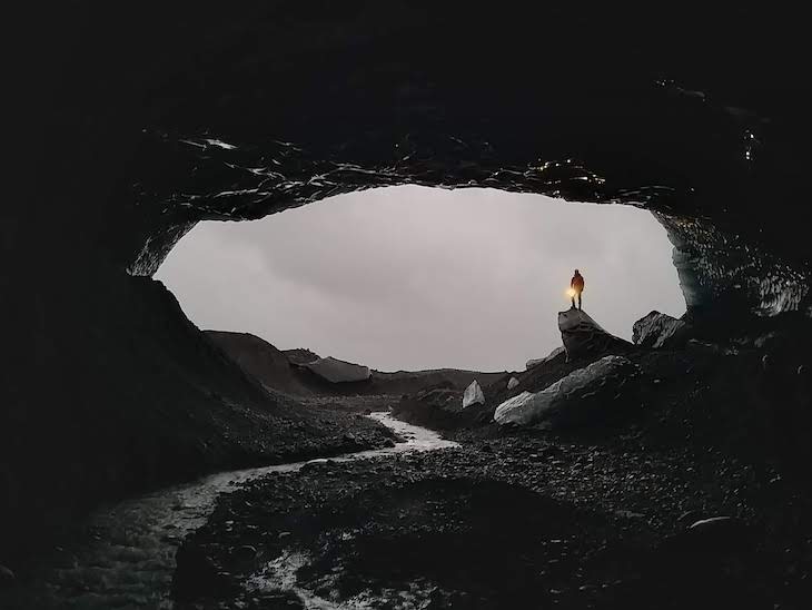 Gruta Anaconda, Viagem à Islândia: testes do Galaxy A9, Samsung © Viaje Comigo