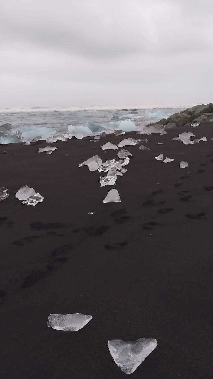 Diamond Beach, Viagem à Islândia: testes do Galaxy A9, Samsung © Viaje Comigo